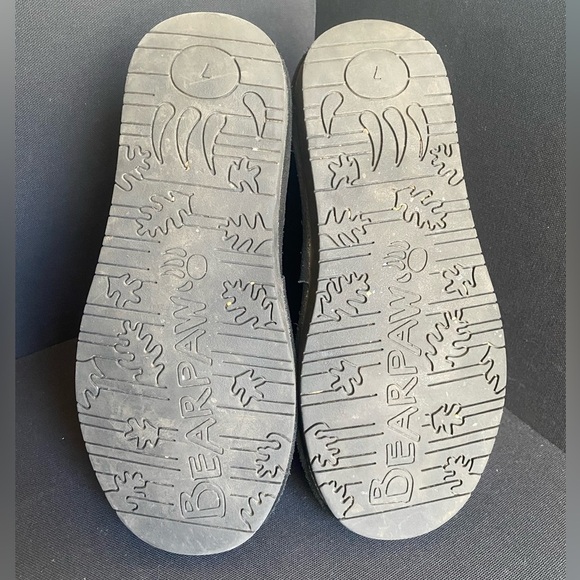 Bearpaw Heidi II Boot Black Suede Faux Fur Mid Rise W7 - Picture 2 of 7